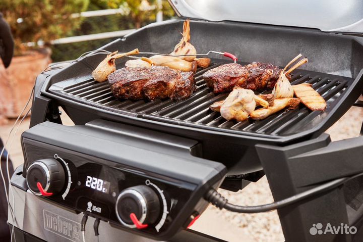 Электрический гриль weber Pulse 2000 на тележке