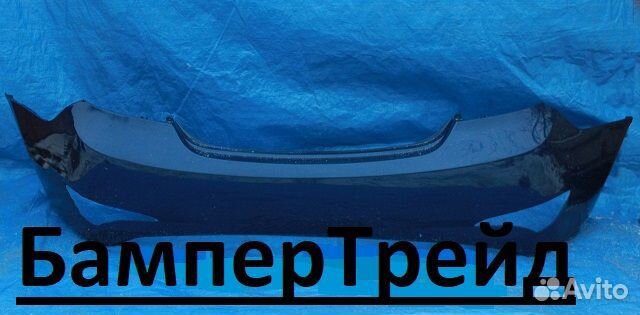 Задний бампер Хендай Солярис 2014-2017г. синий