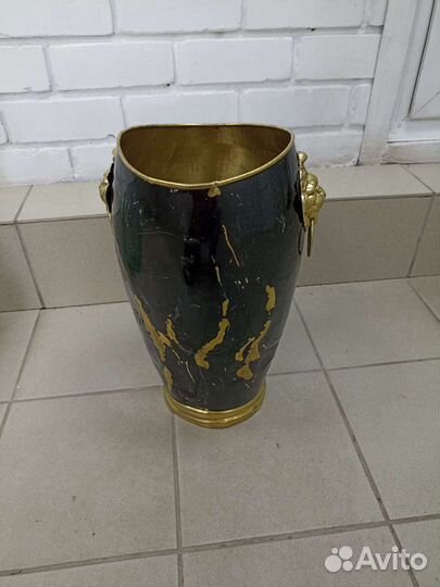 Ведро.винтаж.латунь.Италия.клеймо