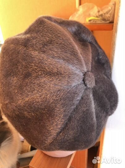 Берет меховой новый