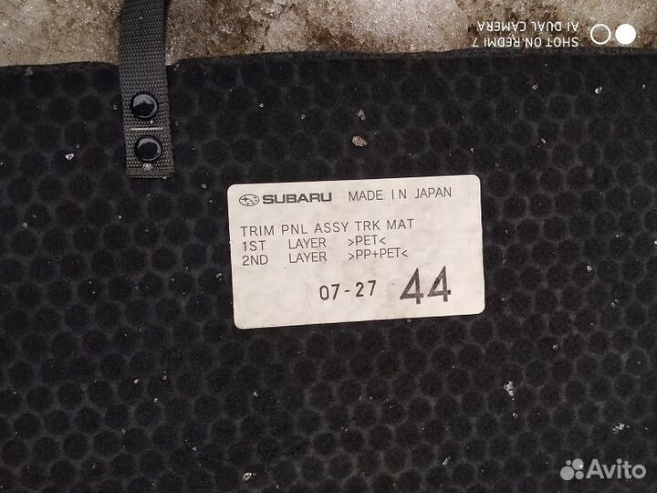 Ковер багажника Subaru Impreza GE3 GVE 2007-2012г