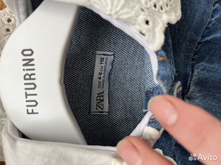 Джинсовое платье детское zara