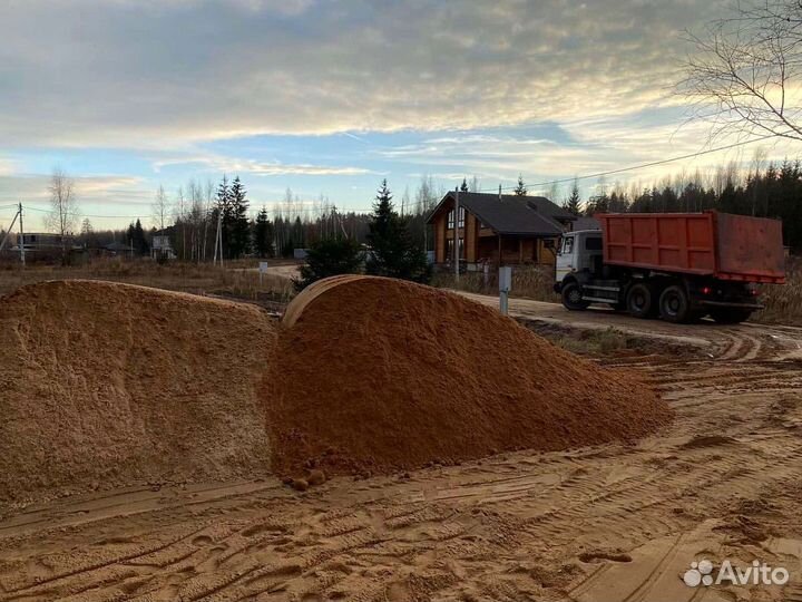 Песок карьерный с доставкой