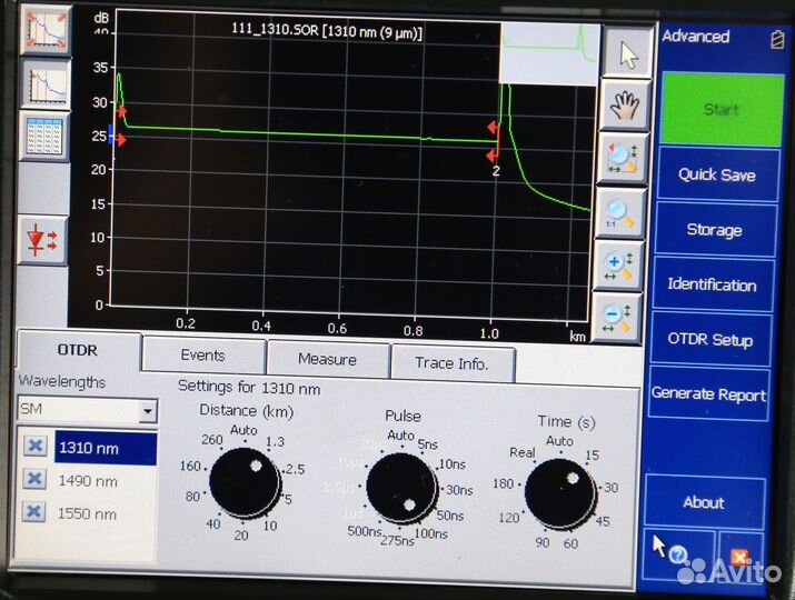 Рефлектометр Exfo Ftb7300E 1310/1490/1550 FTB-3932