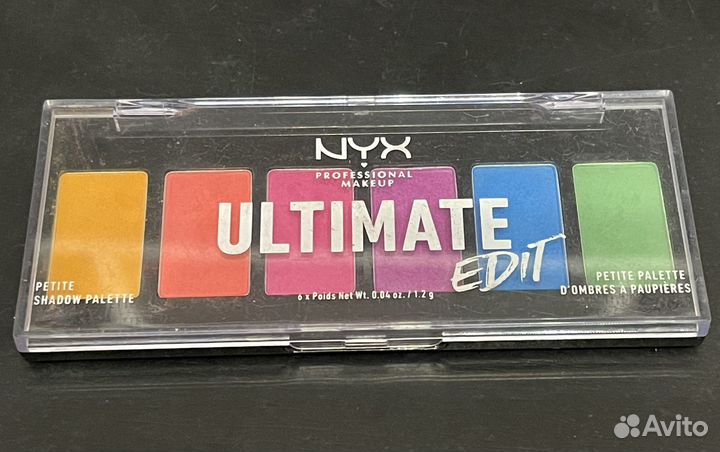 NYX professional makeup ultimate Палетка теней