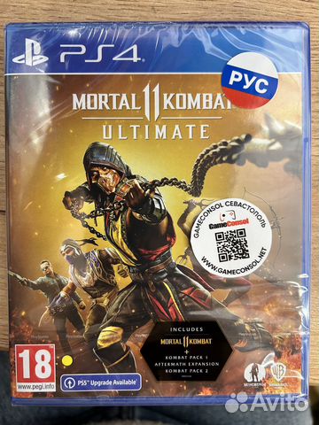 Mortal Kombat 11 Ultimate диск для PS4 новый