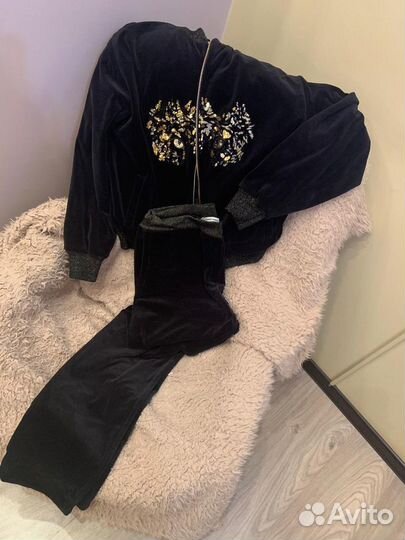 Костюм велюр 50-52р,костюм хб новый 54