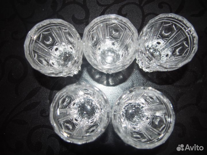 Стопки из чешского хрусталя СССР