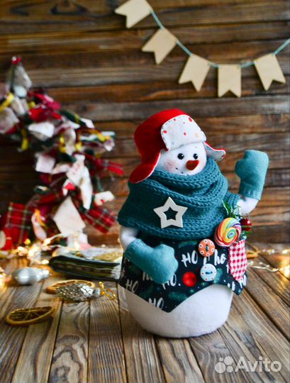 Снеговик Интерьерная игрушка