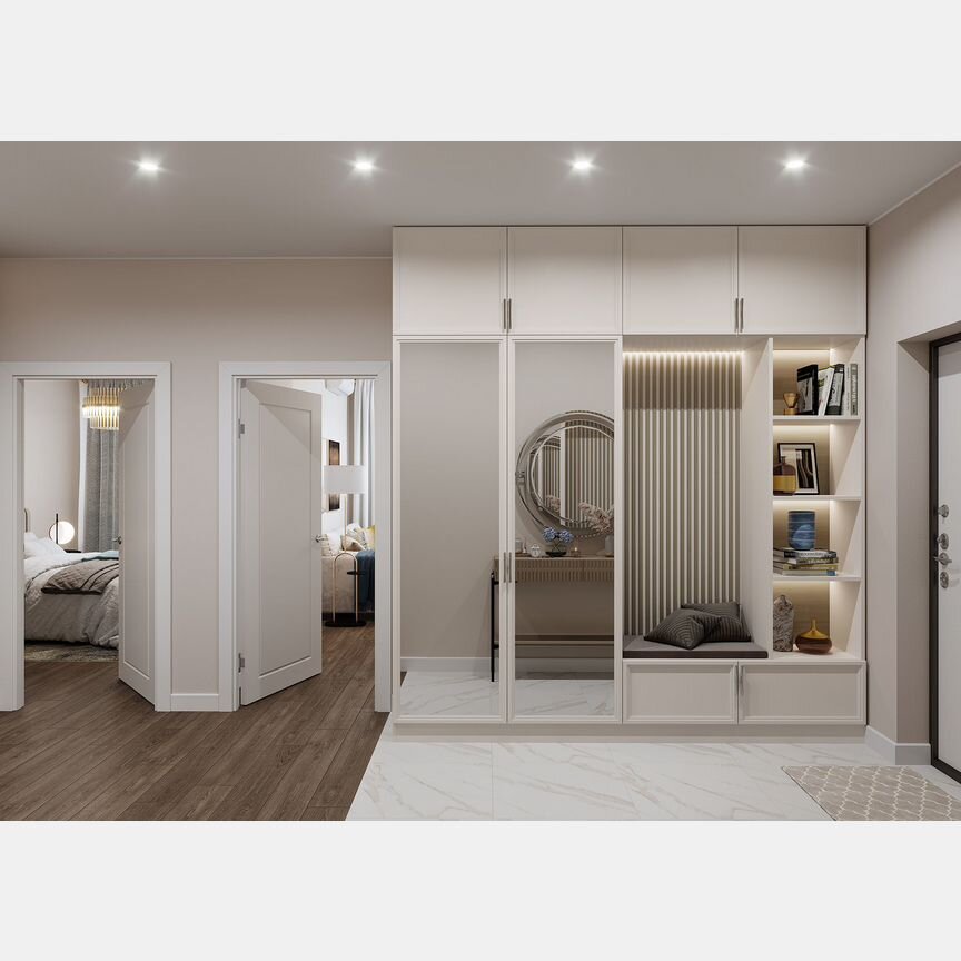 2-к. квартира, 62,6 м², 2/17 эт.