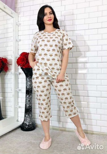 Пижама костюм тройка