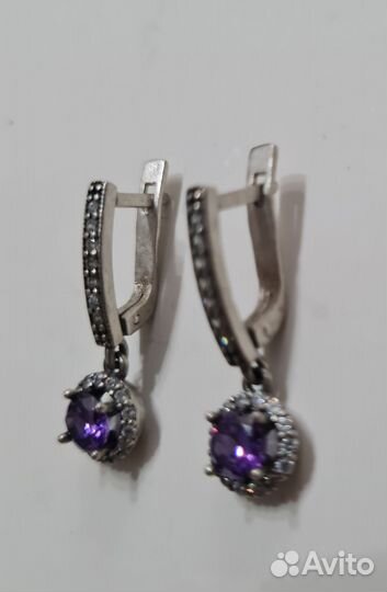 Серьги серебро