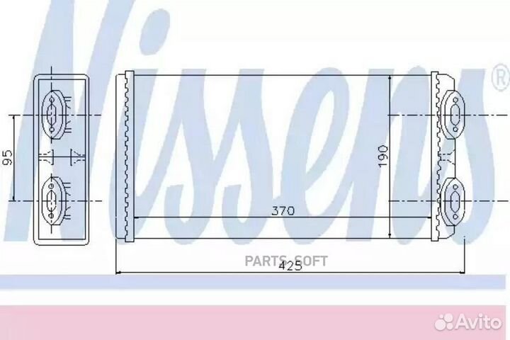 Радиатор отопителя MAN F2000 (1995) F2000 19.603