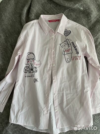 Рубашка на девочку 140