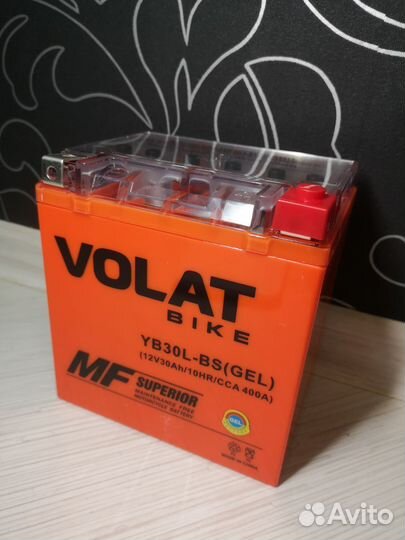 Аккумулятор для квадроцикла 12v 30ah 400a новый