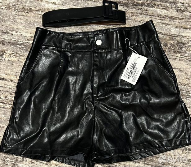 Шорты женские кожаные 44 46 размер