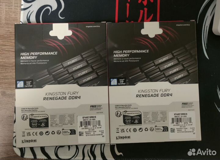 Оперативная память Kingston Fury Renegade 4000 Mhz