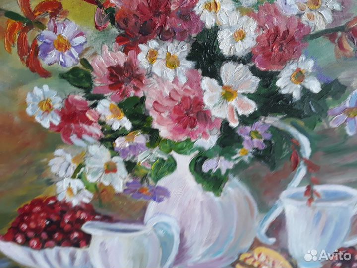 Картина маслом на холсте,30х40, натюрморт