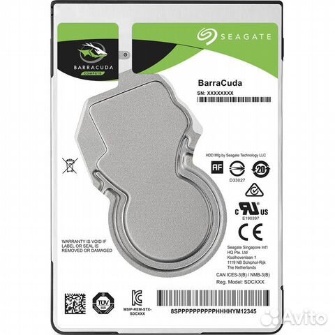 Жесткий диск (HDD) Seagate 500Gb Barracuda, 2.5