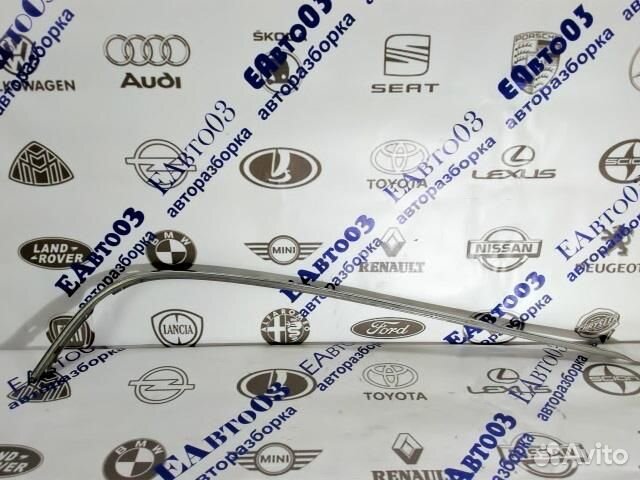 Молдинг заднего бампера левый (хром) BMW 5-серия E