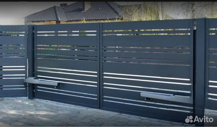 Установка электроприводов для ворот