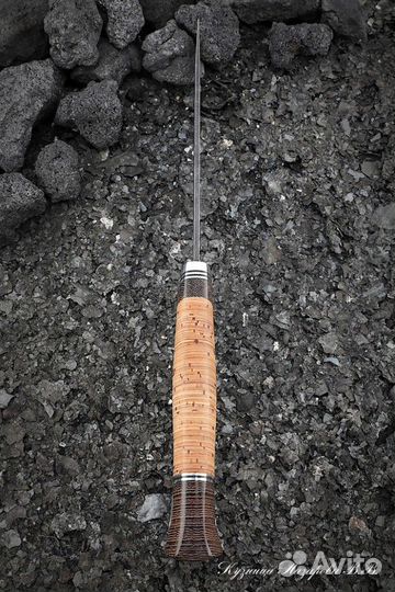 Нож Кардинал-2 дамаск рукоять береста