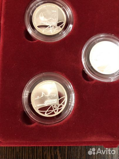 Набор серебряных медалей минатом