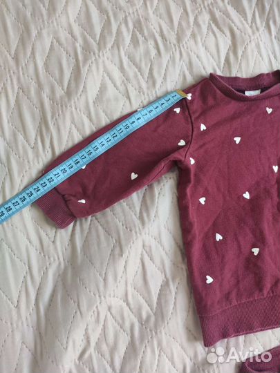 Костюм для девочки (штаны + лонгслив) H&M 80