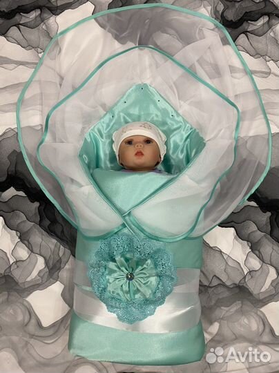 Одеяло-конверт весна/осень на выписку из роддома