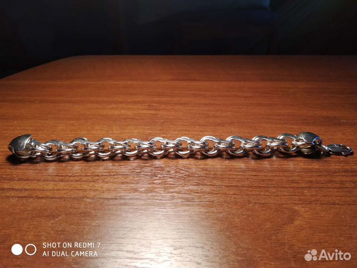 Серебряный браслет мужской