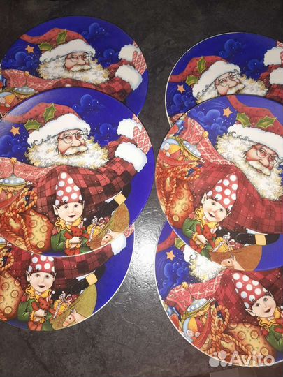 Набор новогодних тарелок