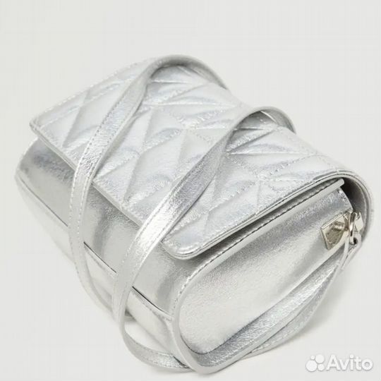 Сумка серебристая Mango