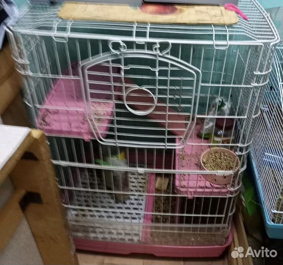 Двухэтажная клетка для грызунов