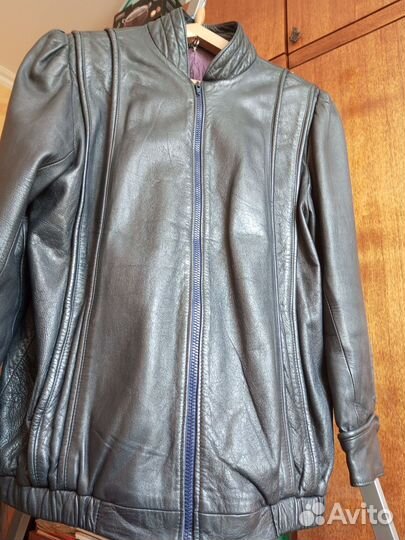 Куртка кожаная женская 50