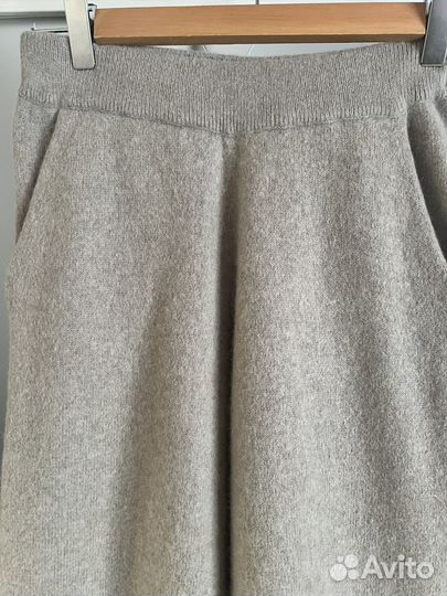 Кашемировые брюки палаццо massimo dutti