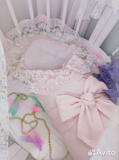 Конверт на выписку муслиновый на лето (новый)