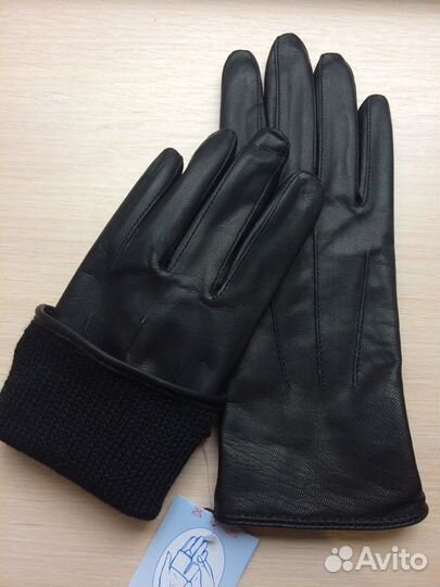 Перчатки женские кожаные 6,5 размер