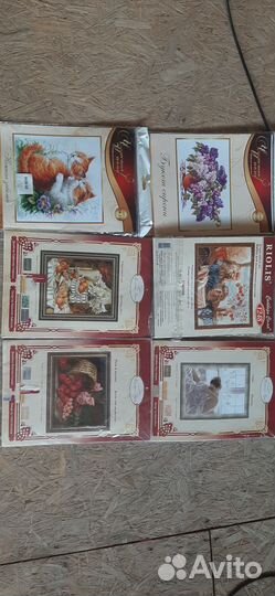 Набор вышивки крестом остатки