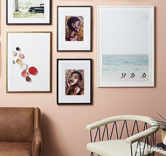 Картины маслом Африканки 2 штуки 15 на 20 см