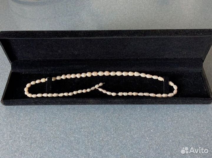 Бусы серьги из жемчуга натурального искусственного