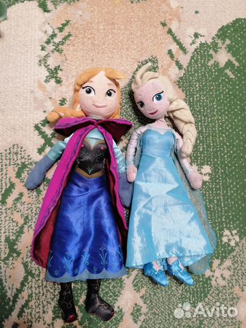 Куклы мягкие анна и эльза