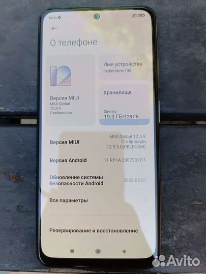 Xiaomi redmi note 10s 6 128
