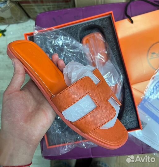 Шлепки тапки Hermes женские новые