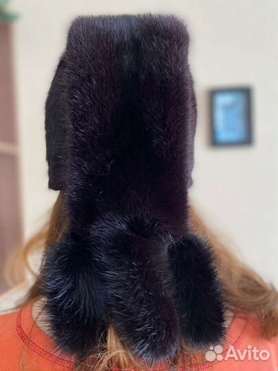 Шапка женская норковая новая