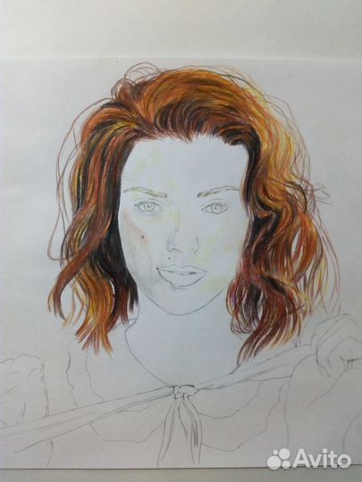 Иллюстрацию,портрет,арт,фон