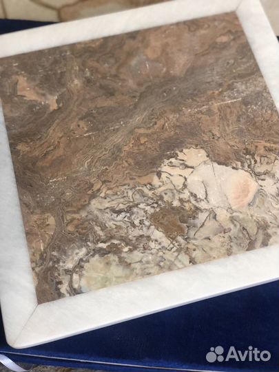 Шахматы оникс + мрамор в подарочной коробке