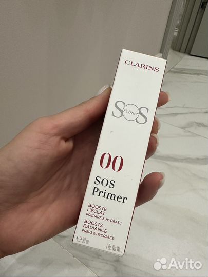 Clarins база под макияж, Sos primer сияние, новый