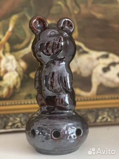 Олимпийский мишка керамика СССР статуэтка