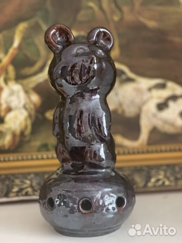 Олимпийский мишка керамика СССР статуэтка