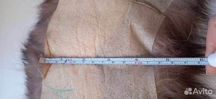 Меховой воротник чернобурка